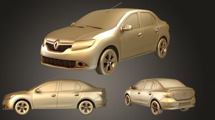 نموذج ثلاثي الأبعاد لآلة CNC السيارات والنقل رينو لوجان 2015